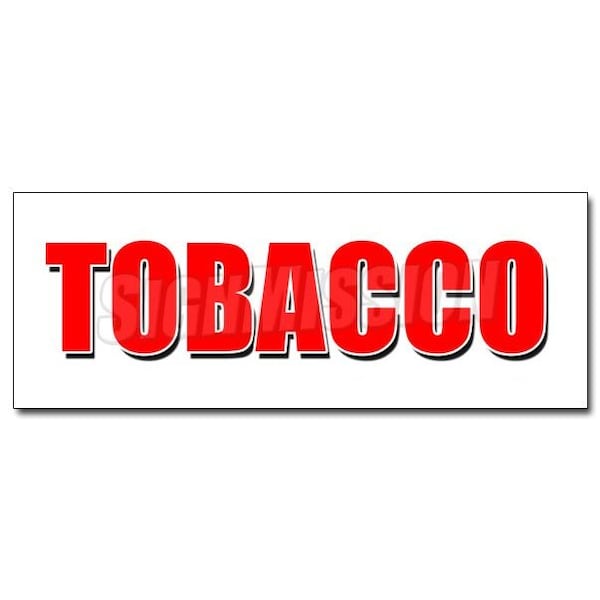 Signmission TOBACCO DECAL sticker cigarettes cigar cigs pipes vape smoke tobacconist, D-12 Tobacco D-12 Tobacco - main